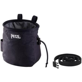 Petzl Saka Ergonomic Chalk Bag with Belt - Chalk Stripes