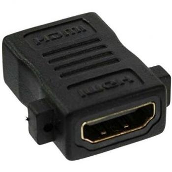 Adaptador HDMI InLine® para montaje, conector HDMI A hembra/hembra, contactos dorados, compatible 4K2K