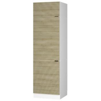 Armario Empotrado para Frigorífico Fame-Line, 60 cm, Panel de Roble y Blanco, Vicco