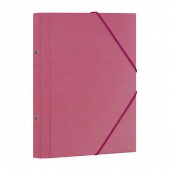 Carpeta Clasificadora Dohe Fº 12 Departamentos Cartón Plastificado Gomas y Solapa Rosa