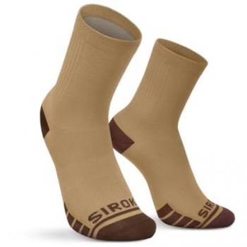 Calcetines de ciclismo unisex GS1 Mustard Marrón Siroko