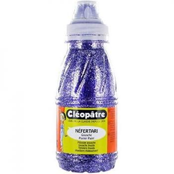 Pintura a la agua con purpurina Cleopatre 250 ml - Color Violeta - Opaque - Mezclable