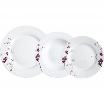 Bidasoa Hebe - Vajilla de 18 piezas, porcelana, multicolor