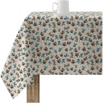 Mantel de tela con estampado de flores