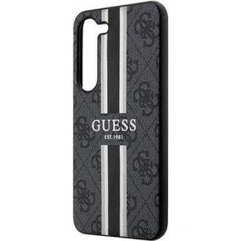 Funda Híbrida Guess 4G con Estampado de Rayas para Samsung Galaxy S23 - Negra