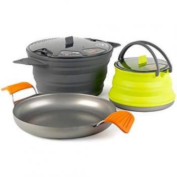 Sea to Summit X-Set: 32 3pc 2.8L, X-Pan 8, X-Pot Kettle 1.3L Olla Acampada y Senderismo, Adultos Unisex, Multicolour, Talla Única