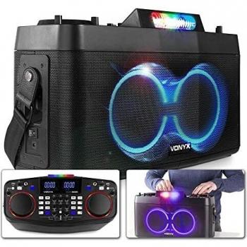 VONYX CDP800 estación portátil de DJ con soble bluetooth