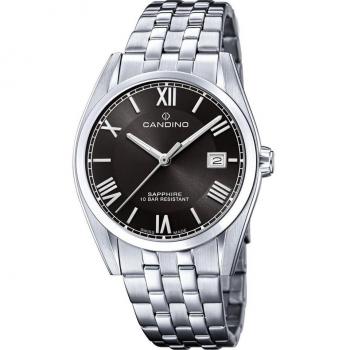 Reloj Candino C4701 Couple Classic de acero plateado