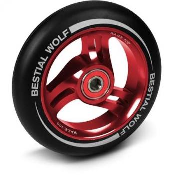 Bestial Wolf Ruedas Patines Race 100 Mm - Rueda Race PU 100mm (Roja)
