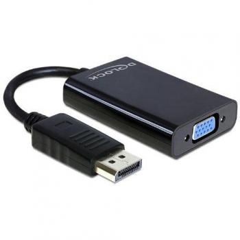 Adaptador DisplayPort a VGA 15 Pin con Audio y Alimentación - Delock 65439
