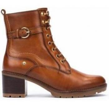 Pikolinos Women's Loretta Ankle Boots - Brown - Size: 3, Heeled Boots, Female, Casual Camel Leather, Size: 6 US Women