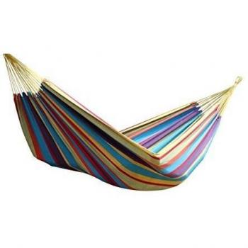 Vivere BRAZ220 - Hamaca doble de algodón, estilo brasileño, Tropical