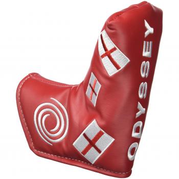 Odyssey Cubierta para Putter tipo mazo Unisex-Adult, blanco / rojo, Única
