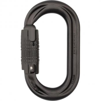 DMM PerfectO Oval Locksafe Rock Climbing Carabiner, 56 x 95mm, Matt Grey