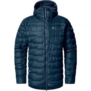 Haglöfs Men's ROC Flash Down Hooded Jacket - Navy Blue - Size L