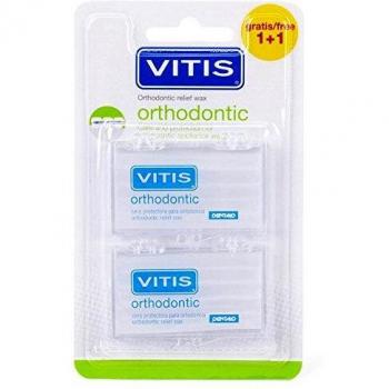 Cera de Ortodoncia Vitis - Cera para Brackets y Alambres, 10 Tiras