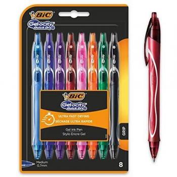 BIC Gel-ocity Quick Dry Bolígrafos de Gel de punta media