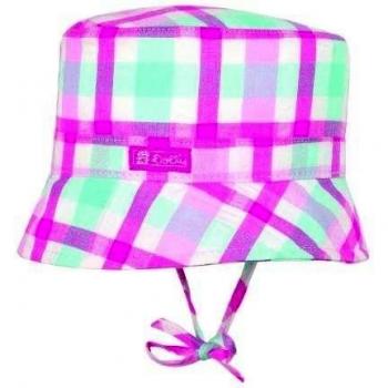Döll - Gorro a cuadros para niña, talla 51 - talla alemana, color rojo