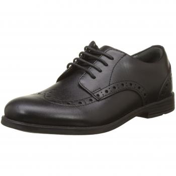 start rite Pri, Zapatos de Cordones Brogue Unisex niños, Negro Black 7, 32 EU