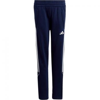 Pantalones de fútbol adidas Tiro 23 infantil, color negro, material 100% poliéster reciclado, tecnología AEROREADY que absorbe la humedad, cintura elástica con cordón ajustable, diseño clásico con detalles