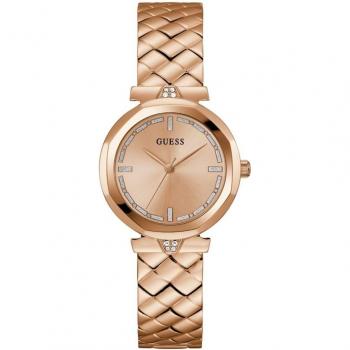 Reloj de mujer Guess Rumour GW0613L3 de acero con correa en oro rosa