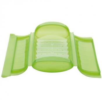 Lékué - Estuche de vapor con bandeja, 1-2 personas, color verde