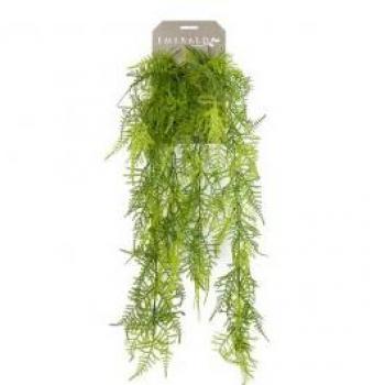 Planta Trepadora Artificial 80cm Decoración Flora Artificial Casa Jardín Tipo Asparagus, Crassula, Ficus y Helecho Plumoso Artificial 80 cm