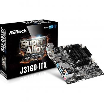 Asrock J3160-ITX NA (CPU integrada) Mini ITX - Placa base (SO-DIMM, DDR3-SDRAM, DDR3L-SDRAM, Dual, Intel, Mini PC, Intel)