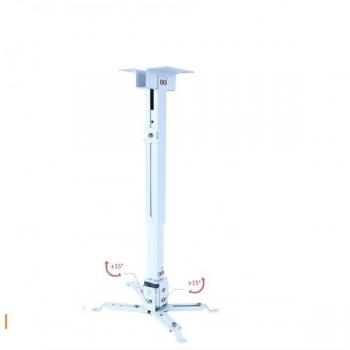 Soporte de Techo para Proyector 3GO PSOP-B21, Telescópico, Extensible 15-65cm, Capacidad hasta 15kg, Inclinable y Giratorio