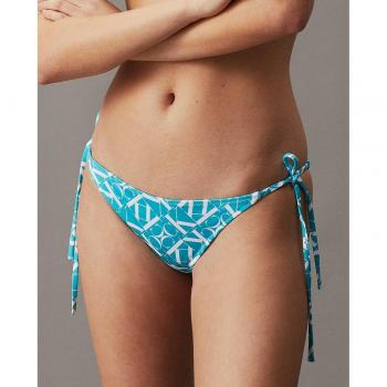 Bikini Inferior con Lazadas CK Monograma Azul - Calvin Klein