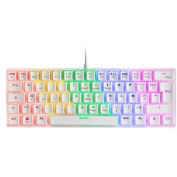 Teclado Mecánico Mars Gaming MK60 Blanco FRGB con Switch Mecánico Marrón y Layout Francés