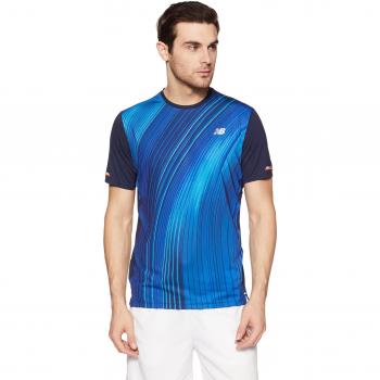 New Balance MC Ice 2E Printed Camiseta, Hombre, Azul
