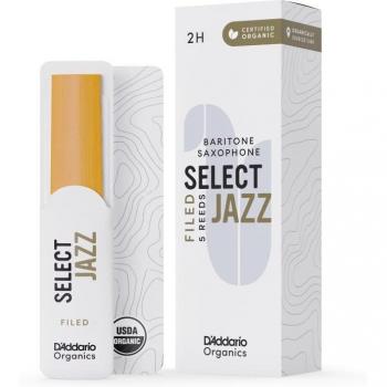 D'Addario Rico Organic Select Jazz 2H Baritone Saxophone Reed
