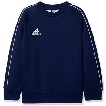 Adidas Kid's Core 18 Sweat Top, Dark Blue/White, Size 116