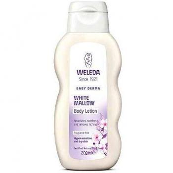 Weleda Baby Derma White Mallow Body Lotion 200ml - Pack of 6