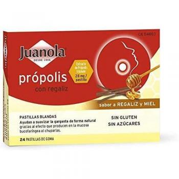Juanola Propolis Licorice Honey Soft Tablets 24 Units
