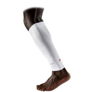 McDavid Elite Compression Calf Sleeves - White Pair (Large)