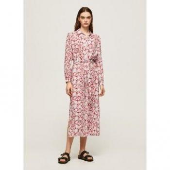 Vestido Perah rojo con flores multicolor de Pepe Jeans