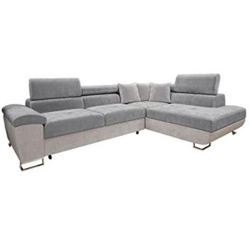 Sofá rinconero Comfivo 290, con función de descanso y caja de ropa de cama, dimensiones 270 x 71 x 202 cm