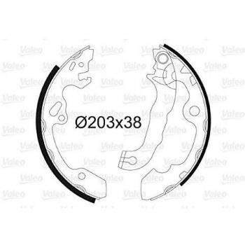 Juego de zapatas de freno VALEO 562648 para FORD Focus Mk1 Break, eje trasero, sin cilindro de rueda