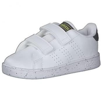 Adidas Zapatillas de Tenis Unisex niños Advantage CF I, FTWR White/Core Black/Beam Yellow, 22 EU