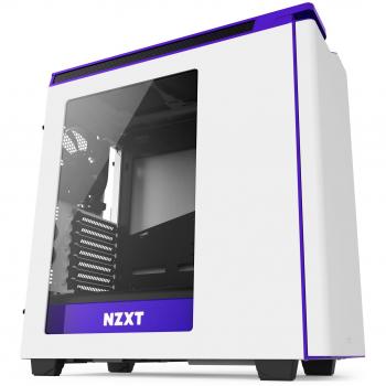 NZXT H440 Midi-Tower Púrpura, Color blanco carcasa de ordenador - Caja de ordenador