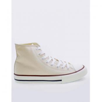 Botines de Piel VICTORIA para Mujer en Color Beige