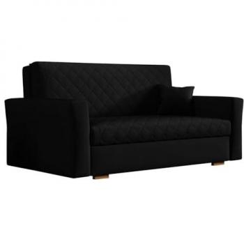 Sofá-cama Columbus 147 con caja de ropa de cama, medidas 160 x 85 x 98 cm, muebles ya montados