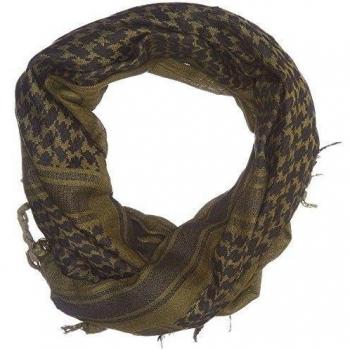 Shemag bufanda de cuello, Palestina, Oliva/Negro