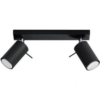 Aplique de Techo RING 2 Negro GU10 LEDBOX Apliques LED Interior