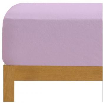 Sábana bajera 100% algodón violeta 200x190/200 cm 144 hilos