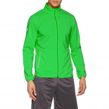 Wilson Chaqueta deportiva de hombre, M Team Woven Jacket, Poliéster, Verde/Blanco, Talla: L, WRA765602