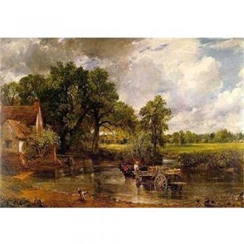 Puzzle Gold 1000 Piezas: Cruce del Río - John Constable, La Carreta de Heno