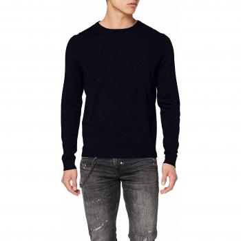SELECTED HOMME Slhtower New Merino Crew Neck B Noos suéter, Azul